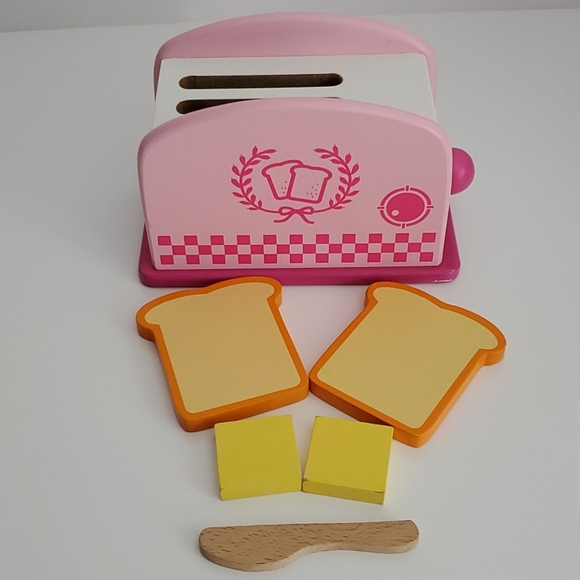 wooden play toaster